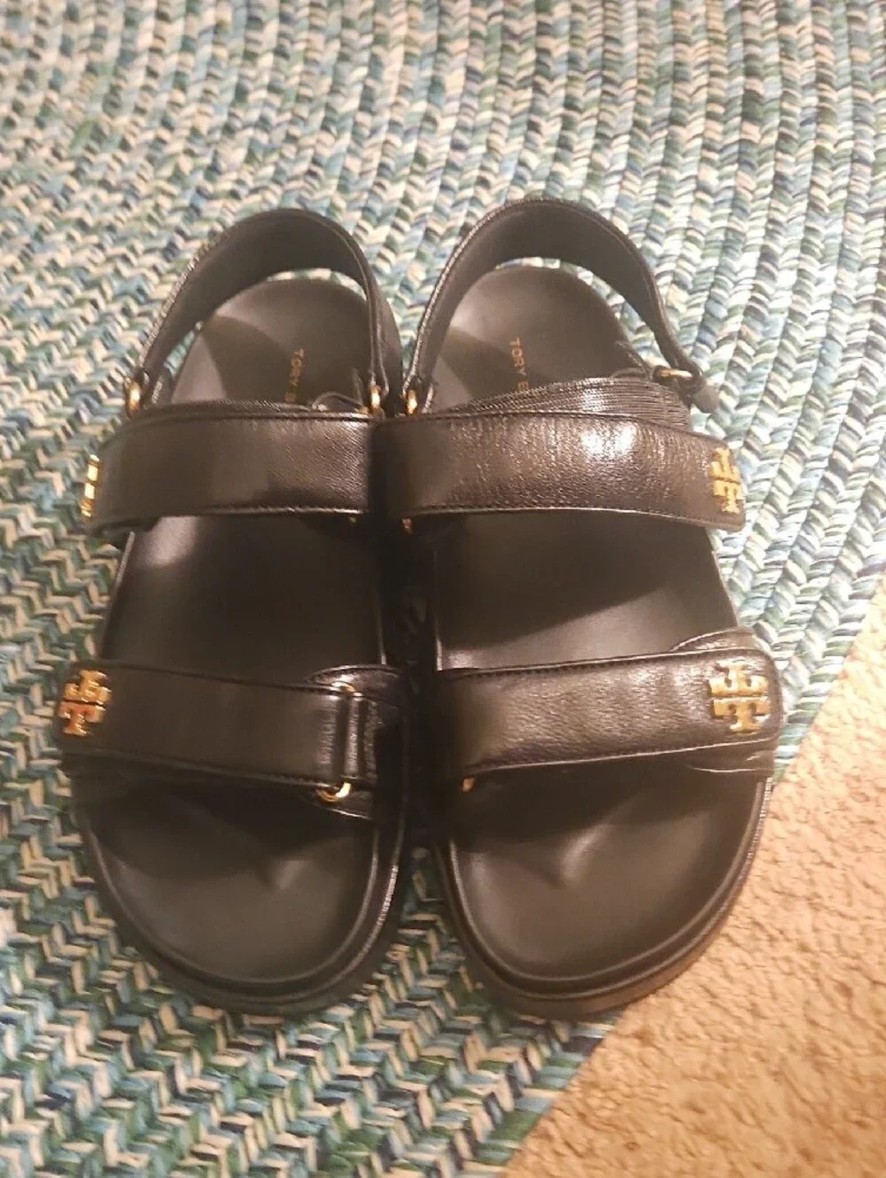 TORY BURCH DOUBLE STRAP With GOLD LOGO